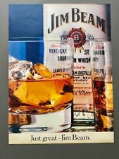 Just great - Jim Beam Whiskey 80s retro 1987 Vintage Advert Werbung Reklame