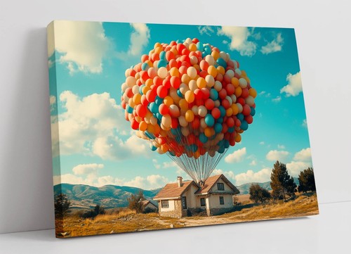 Haus mit luftballons - luftballons,