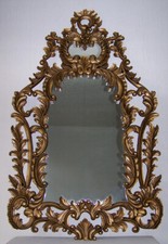 SPIEGEL POMPÖSER WANDSPIEGEL SPIEGEL HOLZRAHMEN ANTIKER GOLDTON BAROCK-STIL