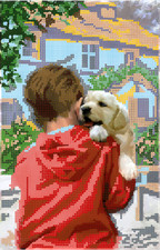 Perlenstickbild Stickbild