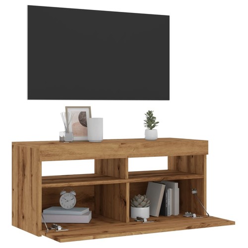Schrank mit led leuchte - tv,