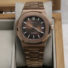 NAUTEIKO – NH35 Automatic Movement | Brown Dial | Rose Gold | Sapphire