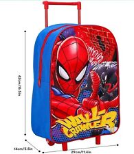 Jungen Kinder Spiderman Standard klappbarer Trolley Handgepäck Tasche Rucksack für...