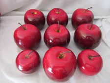 9 schöne größere rote Äpfel für Advents-u.Weihnachtsdeko, 8cm