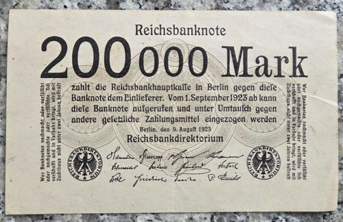 Deutsches reich reichsbanknote - reich,