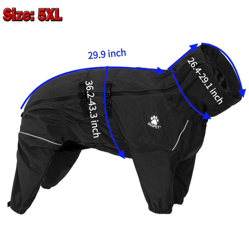 Hund regenmantel schwarz - hund,