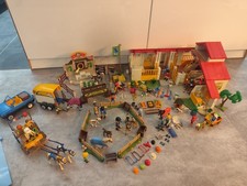Playmobil Reiterhof Set 4190 plus Erweiterung Pferdetransporter Kutsche Tierarzt