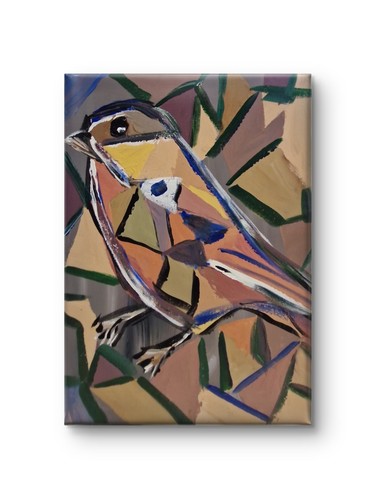 Kubistischer vogel geometrisch - kubistischer,