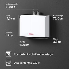 STIEBEL ELTRON 3.5kW Durchlauferhitzer DHM 3  - Weiß (220813)