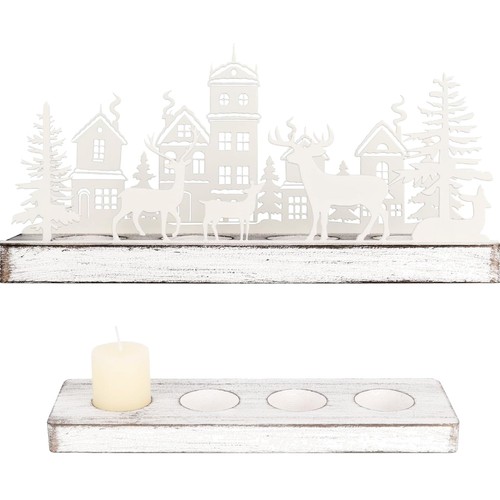 Adventskranz kerzenhalter holz - kerzenhalter,