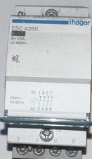 Hager ESC426S Installationsschütz brummfrei, 25A, 4 Öffner, 230V