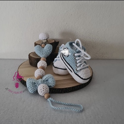 Babyschuhe schnullerkette - babyschuhe,,