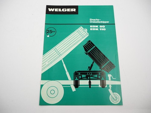 Original prospekt welger edk - prospekt,