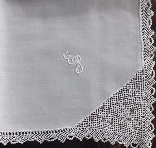 Antikes taschentuch feinste - taschentuch,
