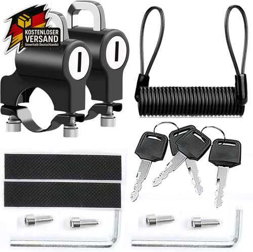 Motorradhelmschloss mit - , 2