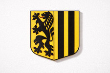 Dresden Wappen Schild 3D