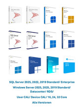 MS Windows SQL Server 2025 - 2022 - 2019 Standard / Enterprise / Datacenter /RDS
