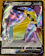Pokemon Karte, Durengard V, 126/185, deutsch, Farbenschock