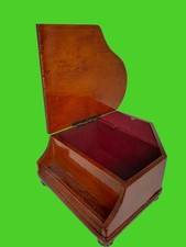 Spieluhr Schmuckschatulle Piano Flügel Sammlerstück Geschenk Mahagonifarben Holz