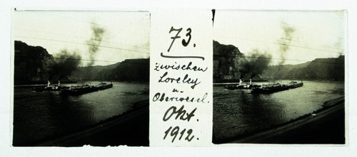 Stereo foto rhein - foto, 1912