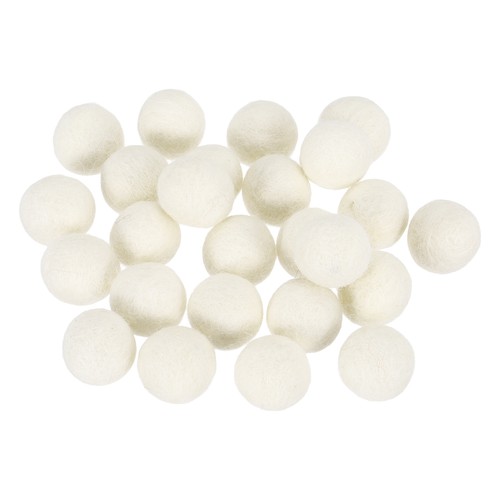 Wollfilzperlen 25 stk - 1,5, cm