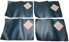 Tisch-Set mit Untersetzer * grün-beige * 4 Stück * PU-Leder  (2640 A1)