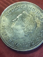 Niederlande 10 Gulden Silber