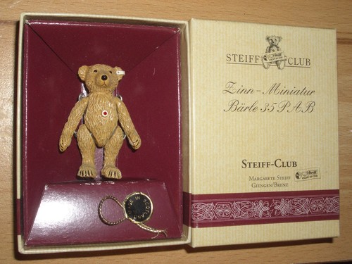 Steiff hantel zinn miniatur - steiff,
