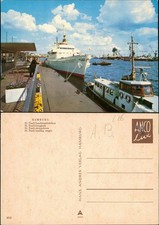 St. Pauli-Hamburg Schiff Wappen von Hamburg a.d. Landungsbrücken 1975