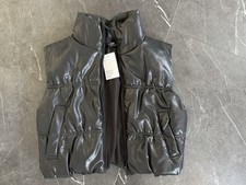 H&m Lederweste Weste Kunstleder Gr Xs Neu Gepuffert