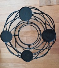 Adventskranz aus Metall mit 35 cm Durchmesser