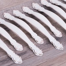 6 St. Möbelgriff Metall weiß