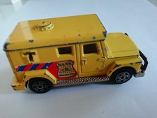 maJORETTE Modellauto BANK SECURITY No. 204 ECH 1/57 Made in FRANCE gelb 