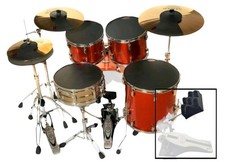 Drum Kit Stummschaltung Schalldämpfer Pads von RockSolid Drums - WÄHLEN SIE IHRE GEWÜNSCHTEN GRÖSSEN