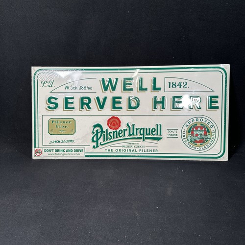 Pilsner urquell blechschild - pilsner,