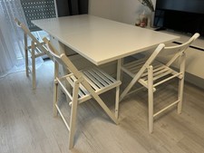 IKEA Norden Tisch - Weiß + 3 Stühle
