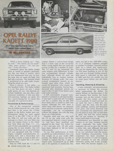 1968 buick opel kadett - opel, rallye