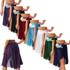 Damen Tanzkleidung Ballett Kostüm Ballsaal Rock Indisch Lyrisch Kurz Stickerei