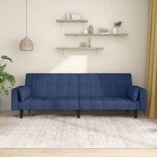 Schlafsofa 2-Sitzer mit 2 Kissen Schlafcouch Sofabett Tagesbett Gästebett Couch