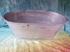 Alt Aluminium Pflanzkübel Pflanzgefäß Blumenkübel Garten Deko Aluwanne 