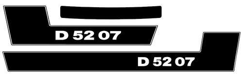 Deutz traktor d5207 aufkleber - traktor,