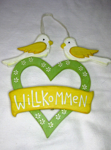 Türhänger willkommen - ", willkommen"