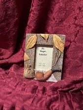 Motiv Bilderrahmen Herbst Blätter Pfeife Sack 5,2x7,5cm