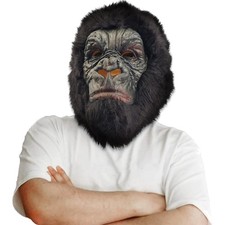 Gorilla Maske Latex Tierkopf