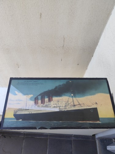 Chromolithograph dampfer - chromolithograph,