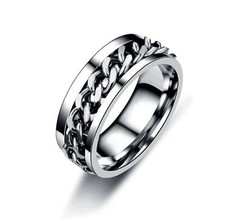 Edelstahl Ringe Geflochten