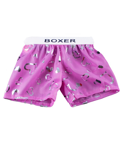 Satin herz boxershorts - satin,