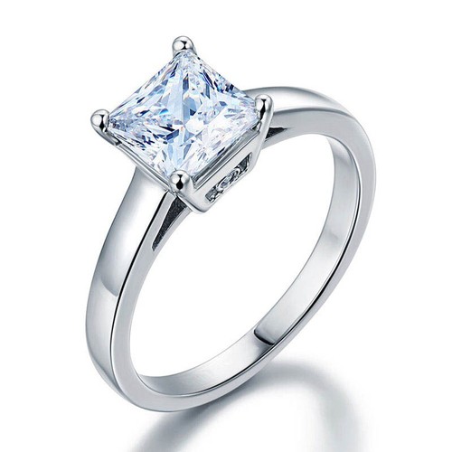 Princess cut lab created - kt,