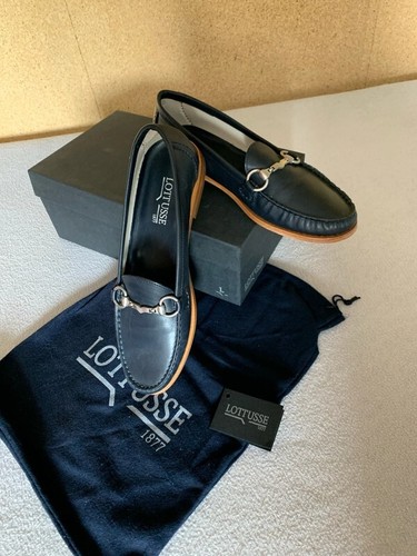 Lottusse leder mokassin blau - lottusse,