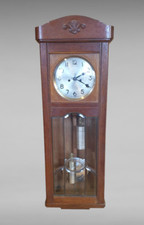 170910 schlichter Jugendstil 2-Gewichter Kienzle Wiener Regulator funktionsfähig